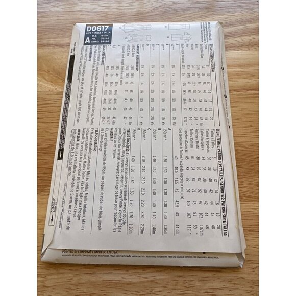 NEWLOOK Just for Knits #D0617 UNCUT Sewing Pattern, Misses Dress Seven Sizes - Picture 4 of 4